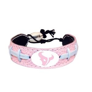 Houston Texans NFL women’s pink leather bracelet